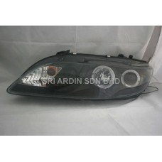 Mazda 6 02-07 Black Projector Headlamp w Ring & LED